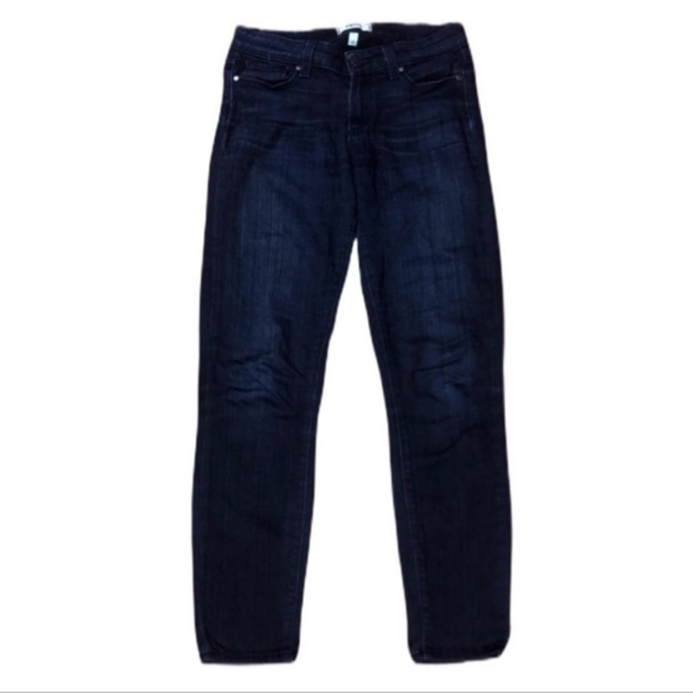 Paige 27 Verdugo Ankle‎ dark blue wash skinny cut mid rise stretch Jeans